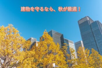 季節の変わり目、建物を守るなら「秋」が最適！